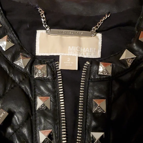 COPY - MICHEAL KORS AUTHENTIC LEATHER Jkt Sz 2,Heels 7.5 Boots 8M Purse All 4 p… - Picture 4 of 16